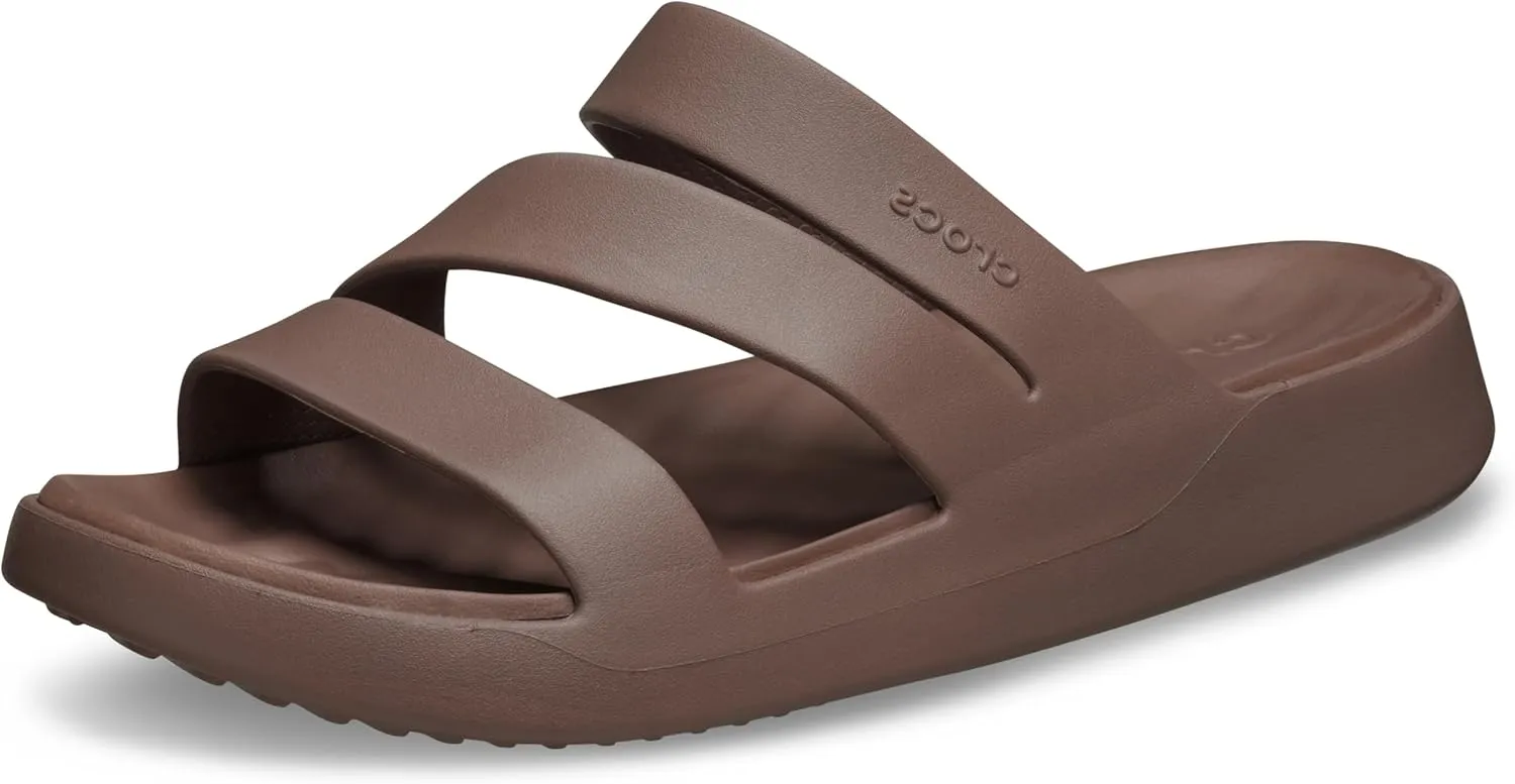 Crocs Women's Getaway Strappy Sandals, Truffle, 5