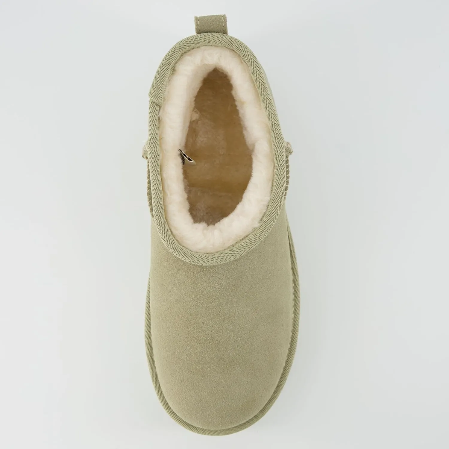 CUSHIONAIRE Hippy Women’s Platform Ankle Boots – Genuine Suede, Faux Fur Lining, Cozy Winter Slip-On Design, Comfortable Footwear with Wide Widths Available