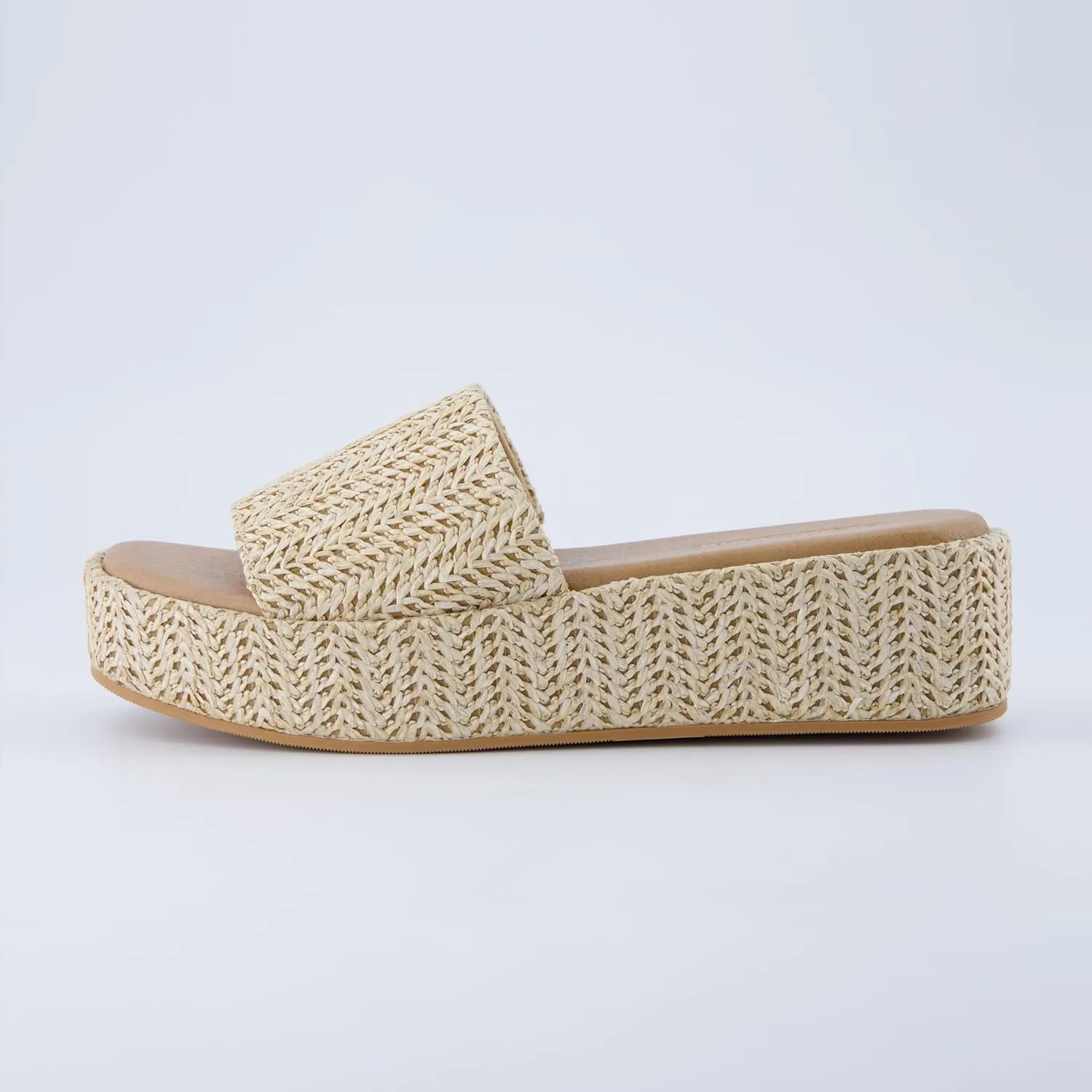 CUSHIONAIRE KUDOS Women’s Platform Sandals – Wedge Sandals for Women, Comfortable Slip-On Shoes, Dressy Summer Sandals with Cushioned Footbed