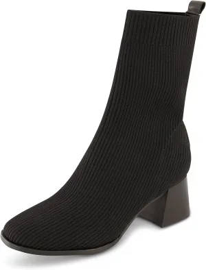 CUSHIONAIRE Women's Bishop Stretch boot  Memory Foam, Wide Widths Available
