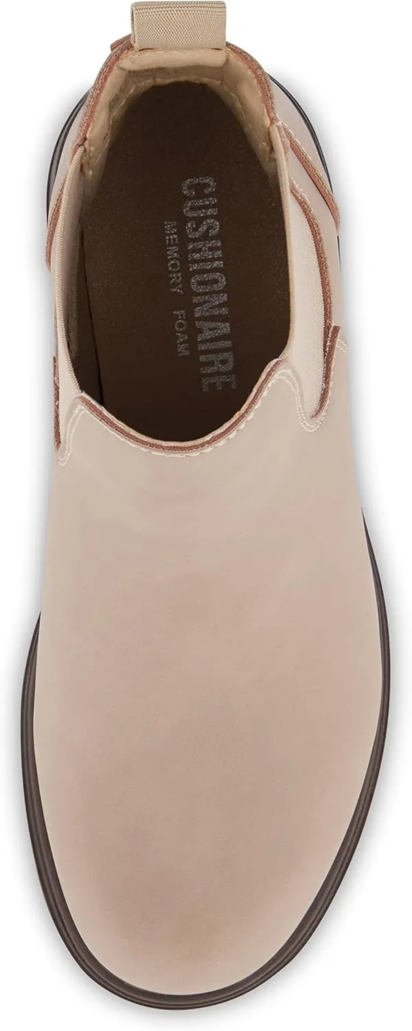 CUSHIONAIRE Women's Britain slip on chelsea boot  Memory Foam, Wide Widths Available