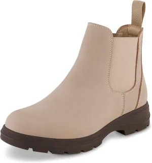 CUSHIONAIRE Women's Britain slip on chelsea boot  Memory Foam, Wide Widths Available