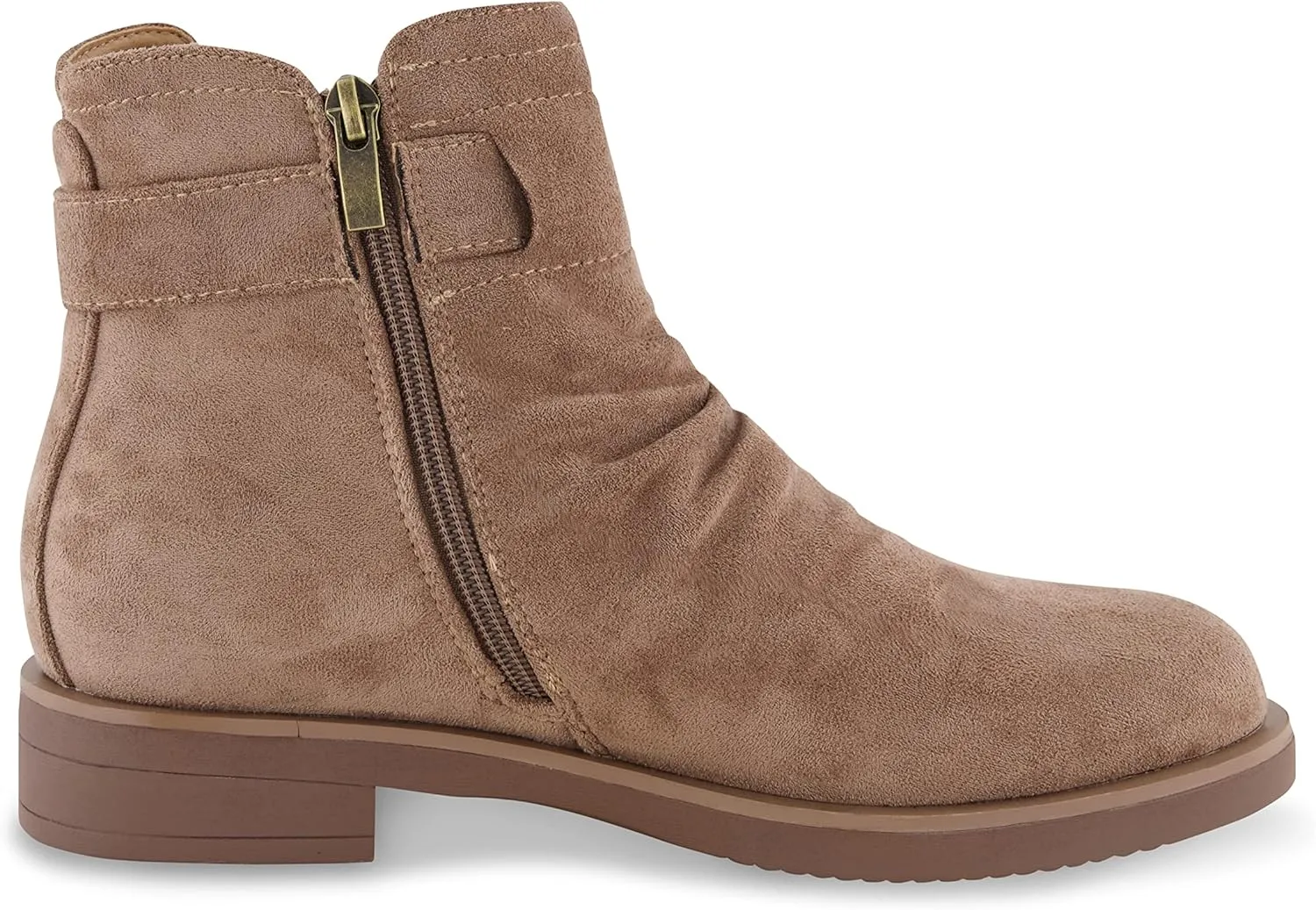 CUSHIONAIRE Women's Burke Buckle boot  Memory Foam, Wide Widths Available