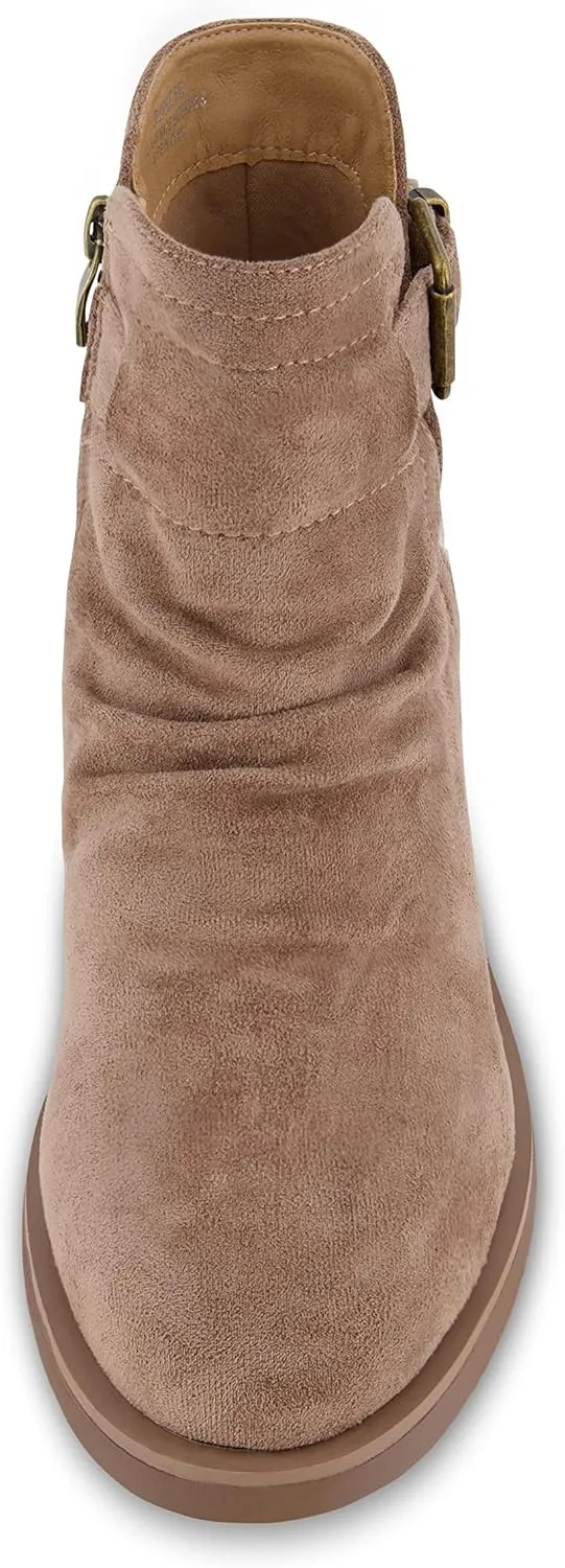CUSHIONAIRE Women's Burke Buckle boot  Memory Foam, Wide Widths Available