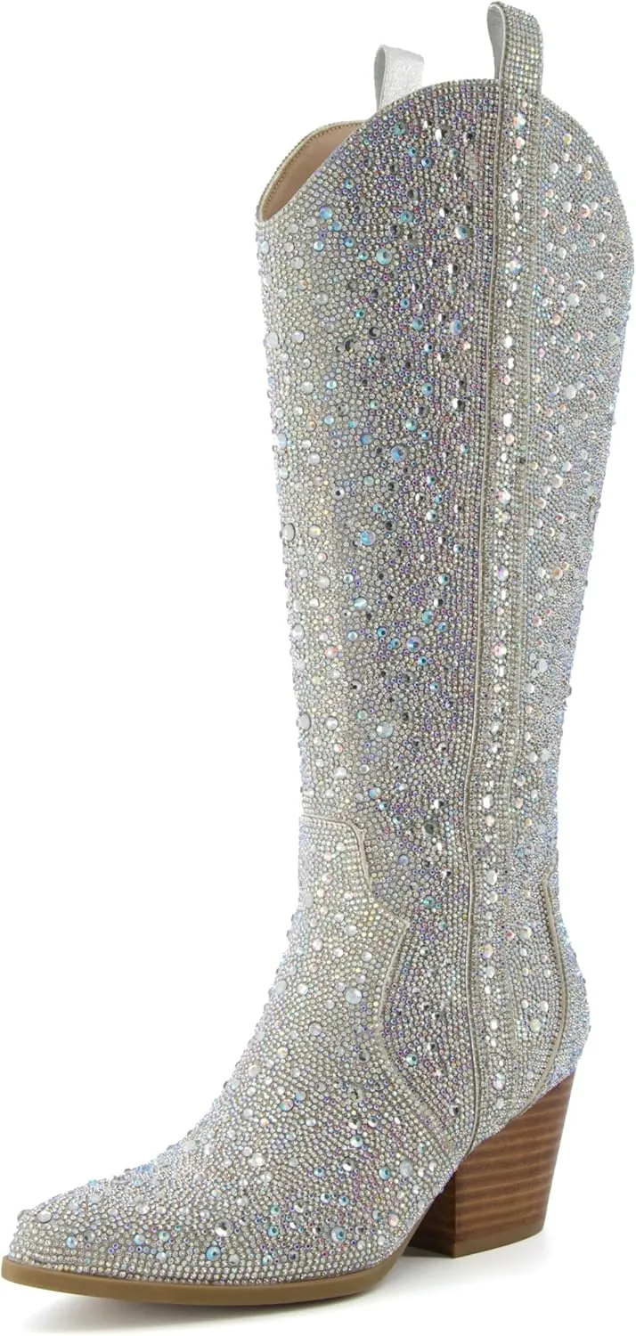 CUSHIONAIRE Women's Caress tall western boot  Memory Foam, Wide Widths Available