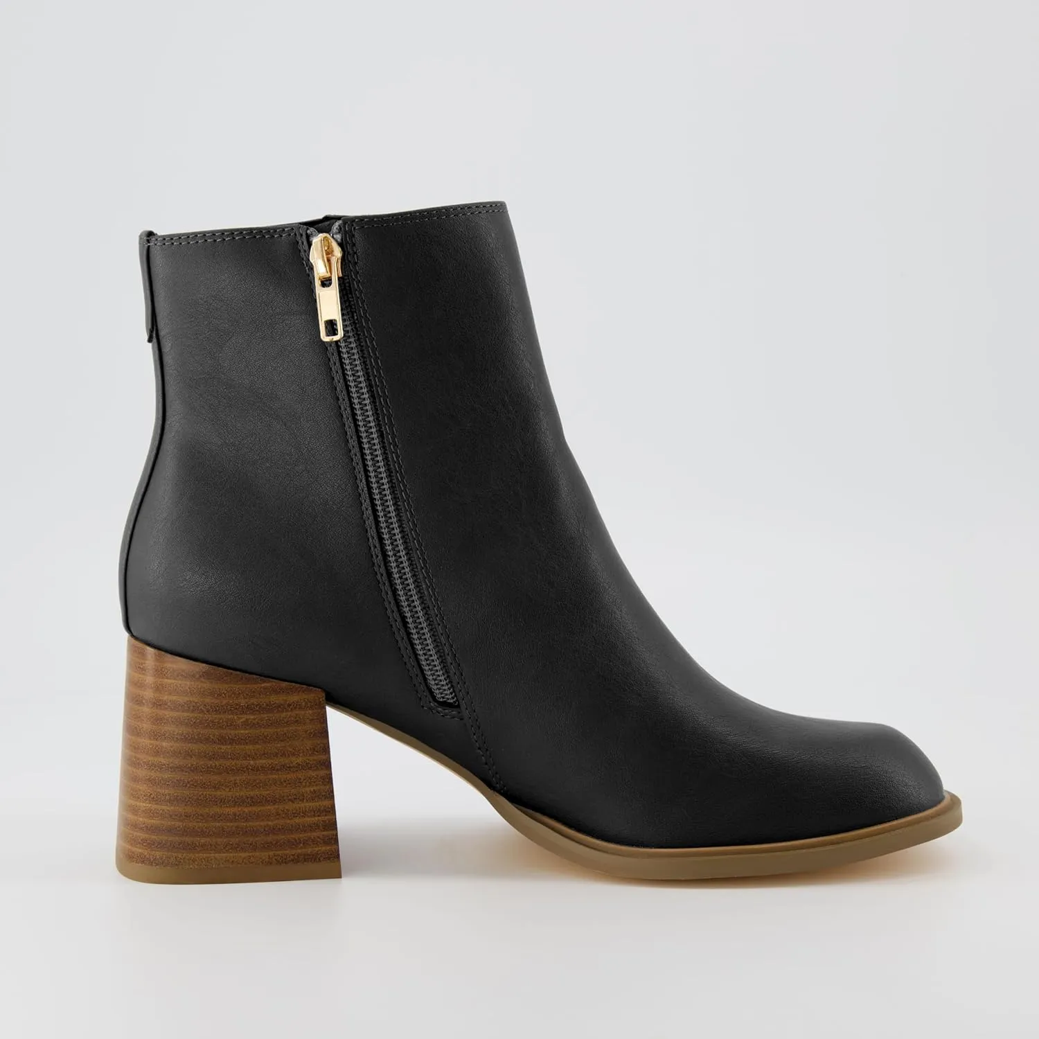 CUSHIONAIRE Women's Dante block heel dress boot  Memory Foam, Wide Widths Available