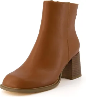 CUSHIONAIRE Women's Dante block heel dress boot  Memory Foam, Wide Widths Available