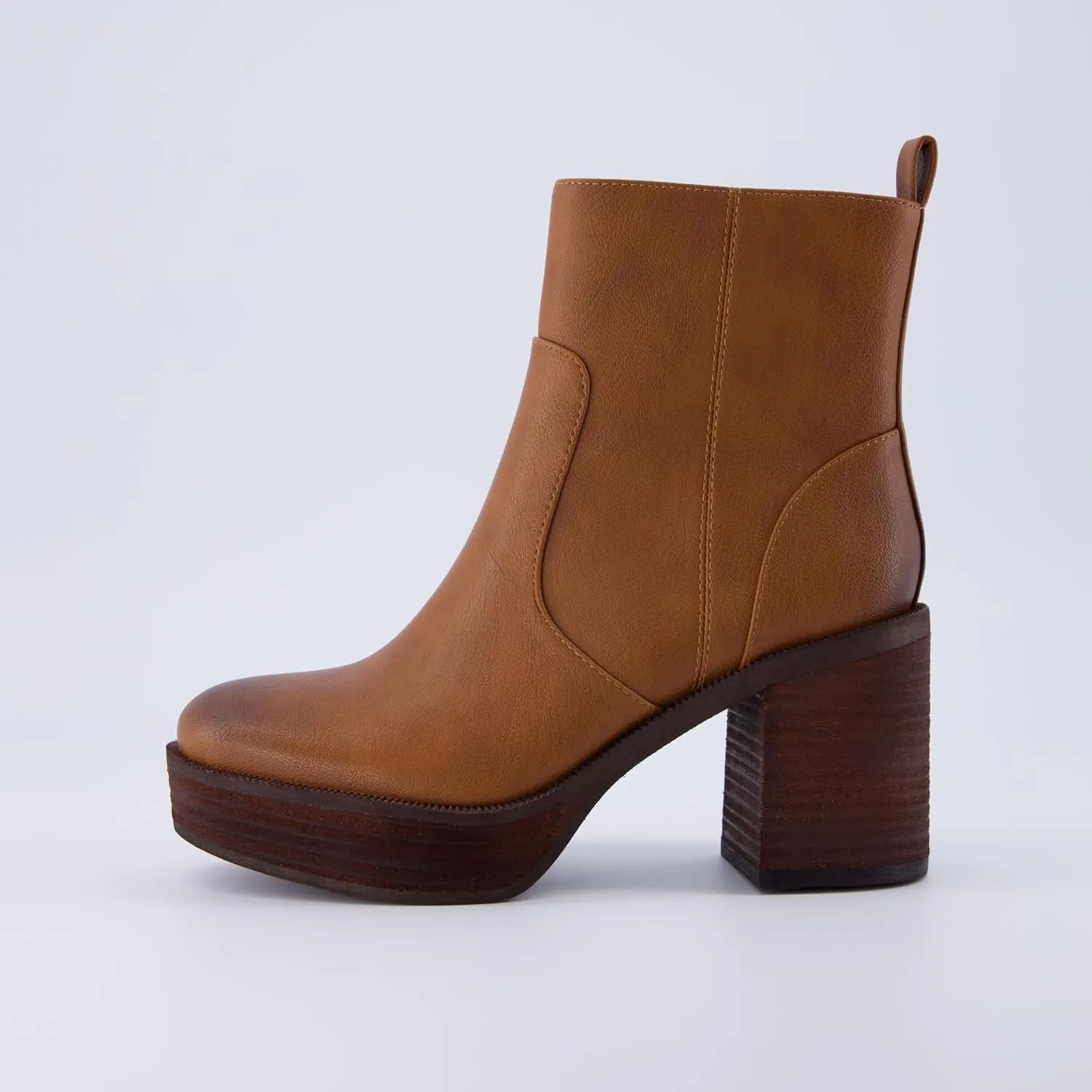CUSHIONAIRE Women's Festival Platform Block Heel Boot  Memory Foam, Wide Widths Available