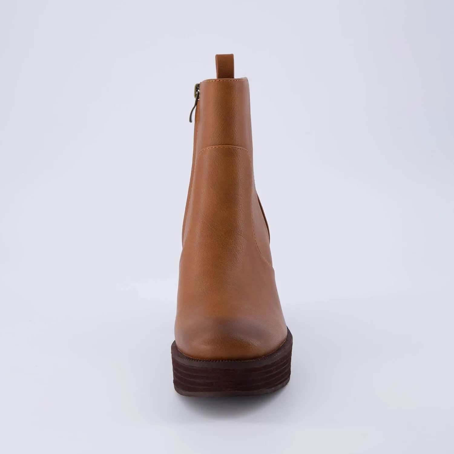 CUSHIONAIRE Women's Festival Platform Block Heel Boot  Memory Foam, Wide Widths Available