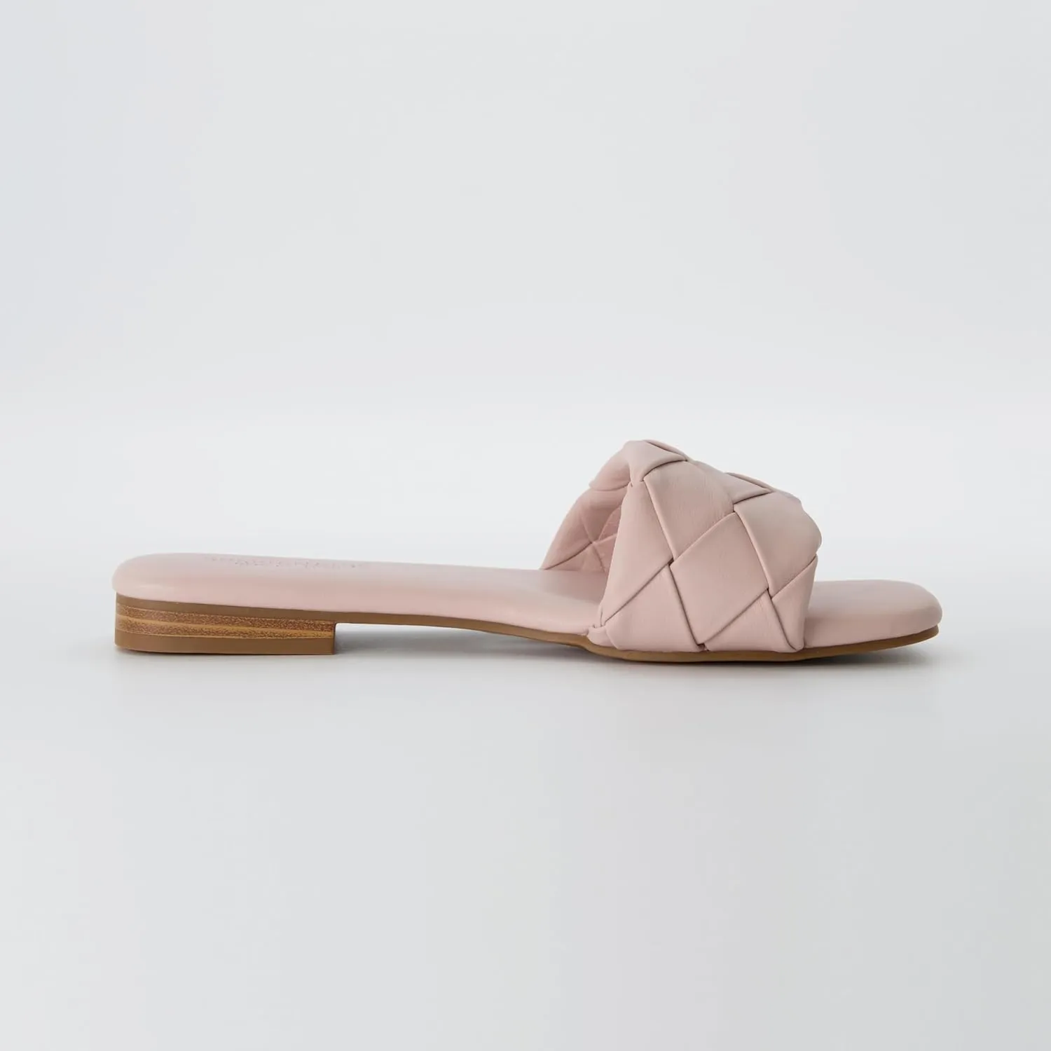 CUSHIONAIRE Women's Franca woven slide sandal  Memory Foam, Wide Widths Available