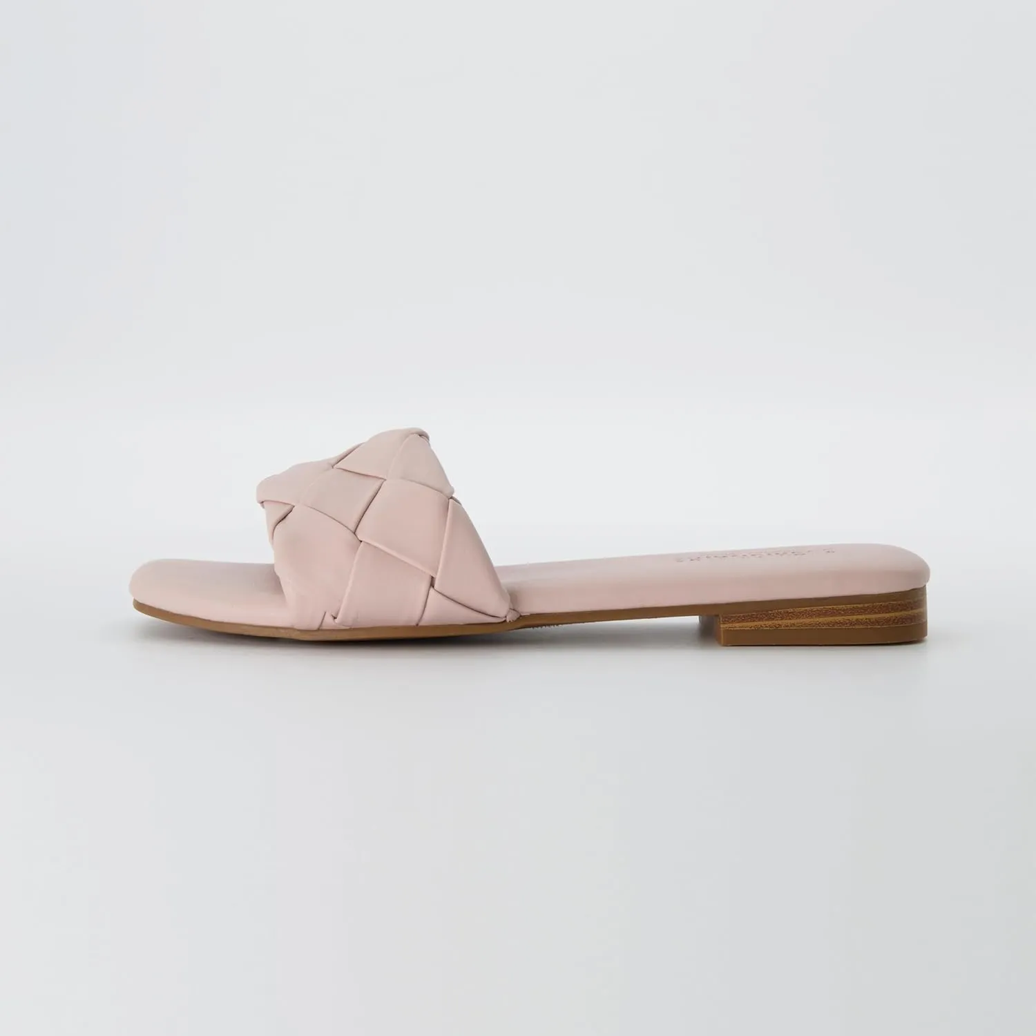 CUSHIONAIRE Women's Franca woven slide sandal  Memory Foam, Wide Widths Available