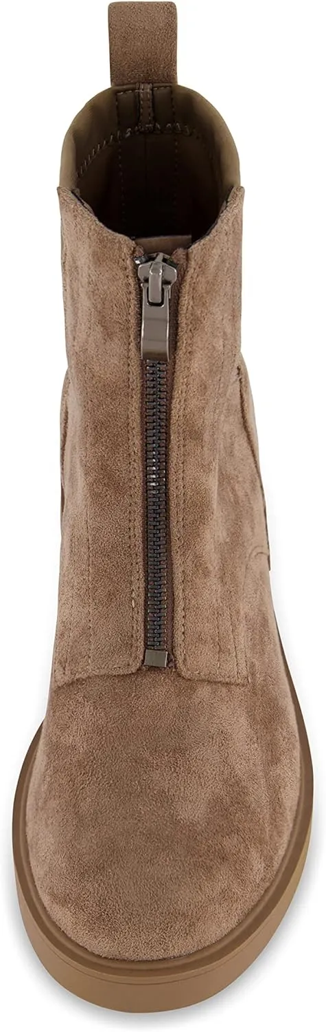 CUSHIONAIRE Women's Hackett zipper boot  Memory Foam, Wide Widths Available