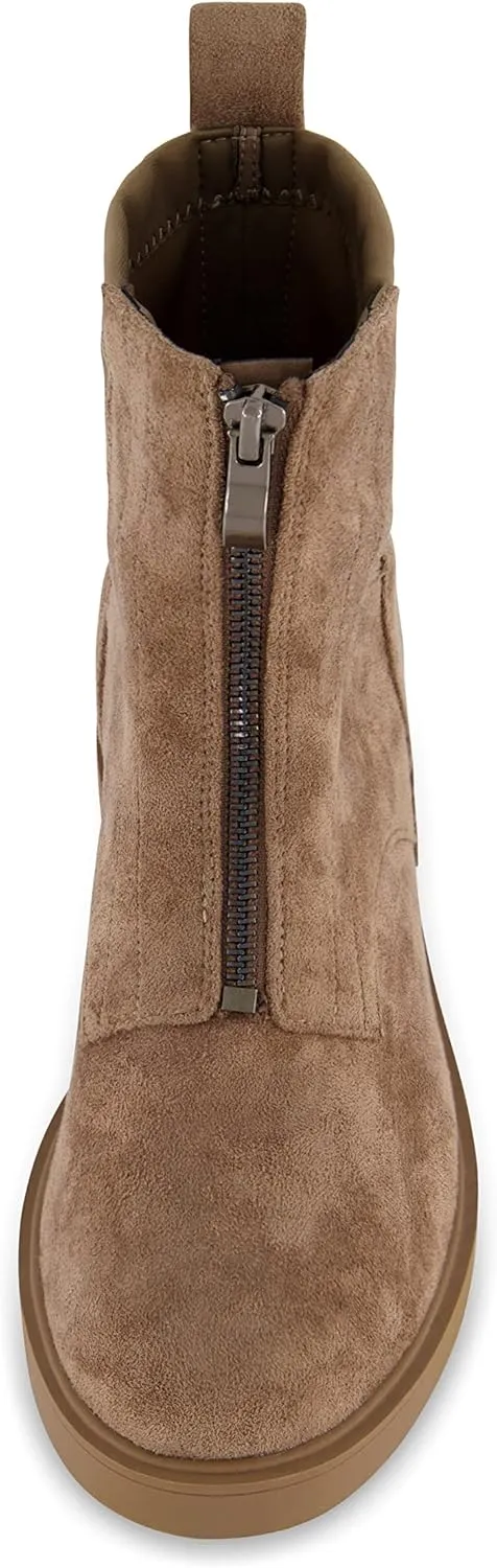 CUSHIONAIRE Women's Hackett zipper boot  Memory Foam, Wide Widths Available