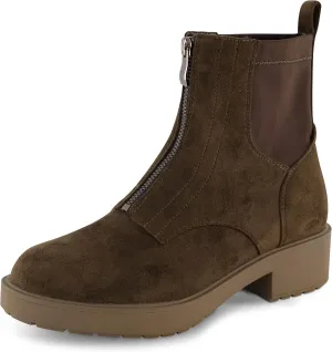 CUSHIONAIRE Women's Hackett zipper boot  Memory Foam, Wide Widths Available