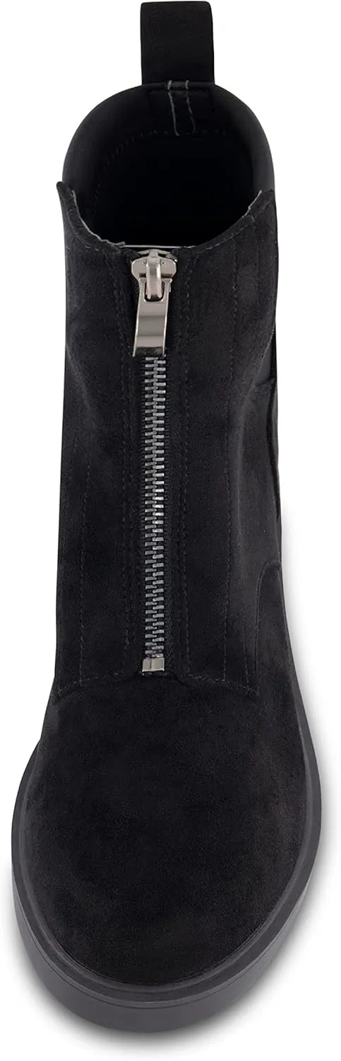 CUSHIONAIRE Women's Hackett zipper boot  Memory Foam, Wide Widths Available