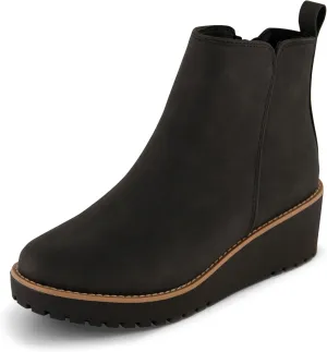 CUSHIONAIRE Women's Ilena wedge boot  Memory Foam, Wide Widths Available
