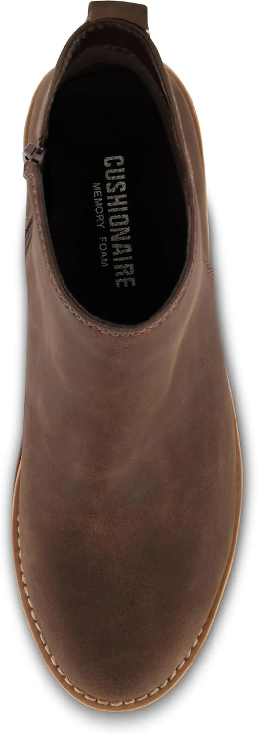 CUSHIONAIRE Women's Ilena wedge boot  Memory Foam, Wide Widths Available