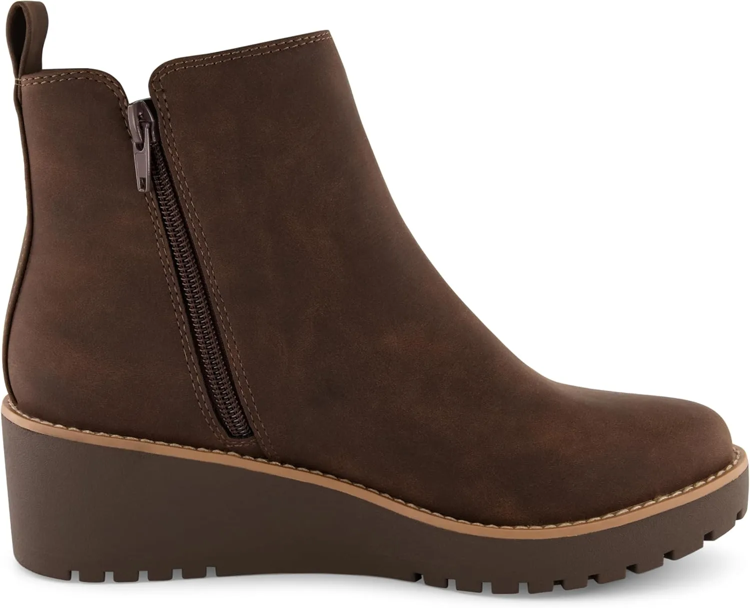 CUSHIONAIRE Women's Ilena wedge boot  Memory Foam, Wide Widths Available