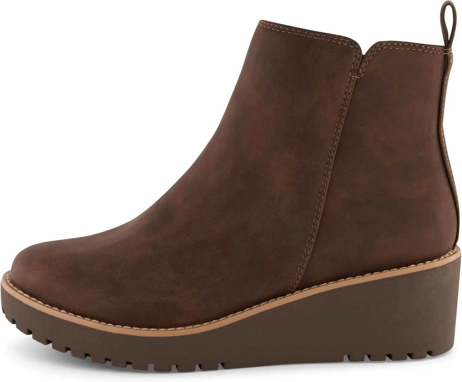 CUSHIONAIRE Women's Ilena wedge boot  Memory Foam, Wide Widths Available
