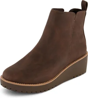CUSHIONAIRE Women's Ilena wedge boot  Memory Foam, Wide Widths Available