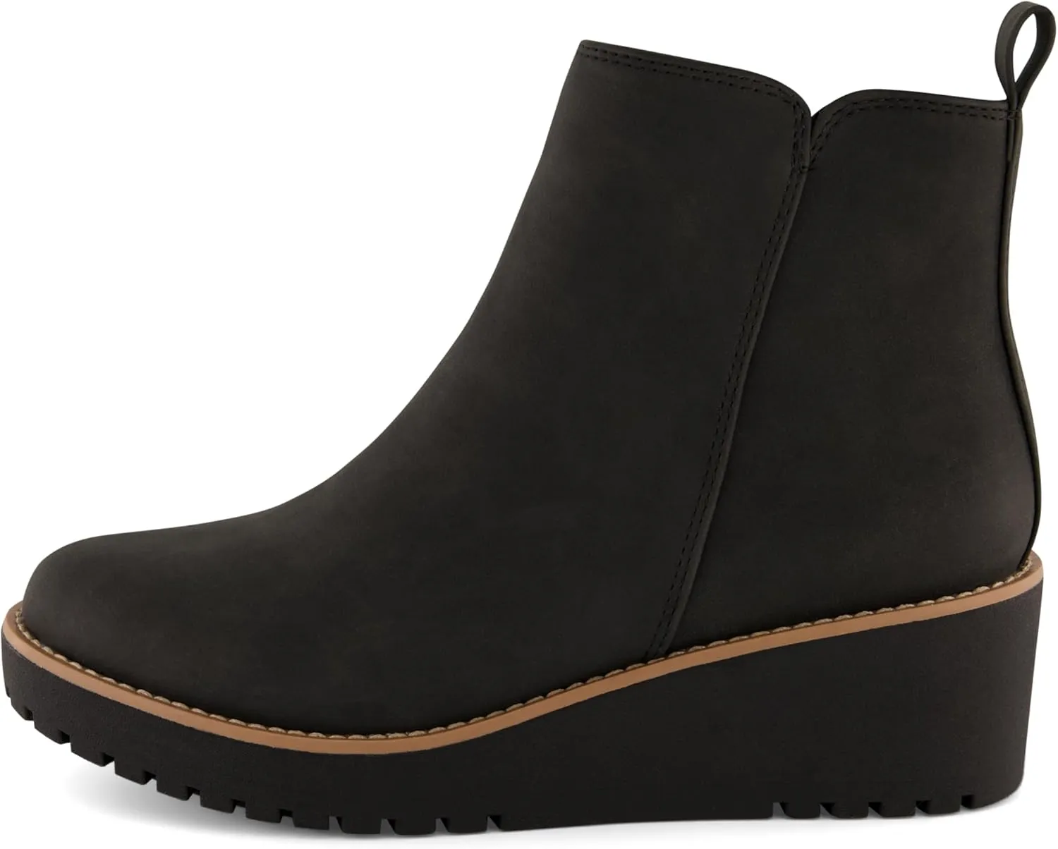 CUSHIONAIRE Women's Ilena wedge boot  Memory Foam, Wide Widths Available
