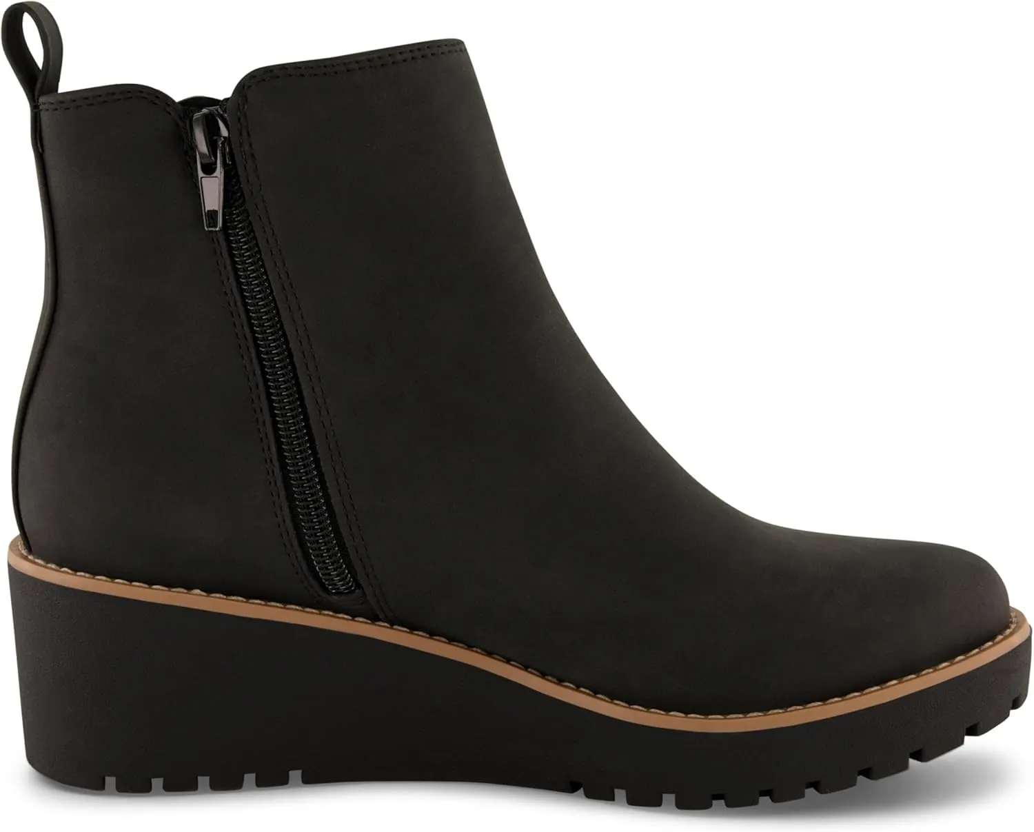 CUSHIONAIRE Women's Ilena wedge boot  Memory Foam, Wide Widths Available