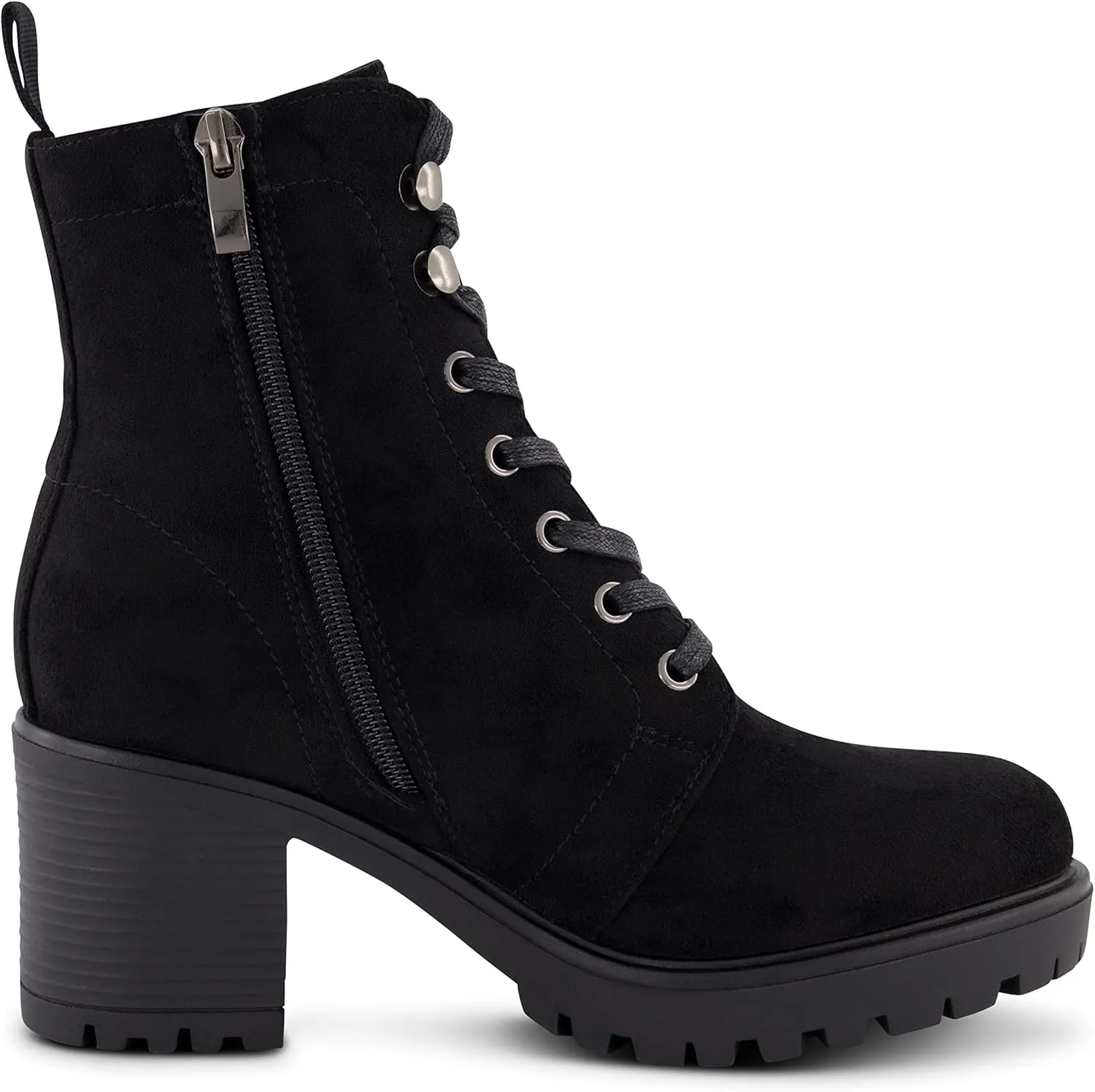 CUSHIONAIRE Women's James lace up boot  Memory Foam, Wide Widths Available