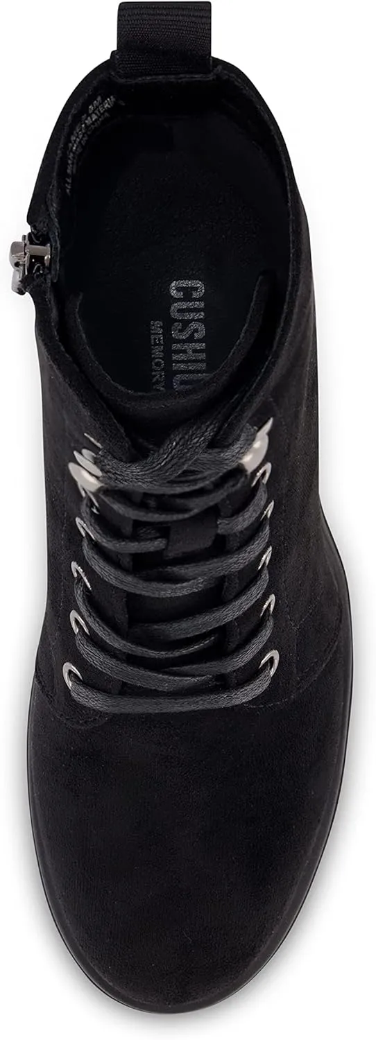 CUSHIONAIRE Women's James lace up boot  Memory Foam, Wide Widths Available