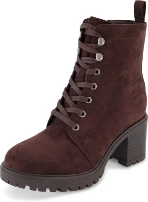 CUSHIONAIRE Women's James lace up boot  Memory Foam, Wide Widths Available