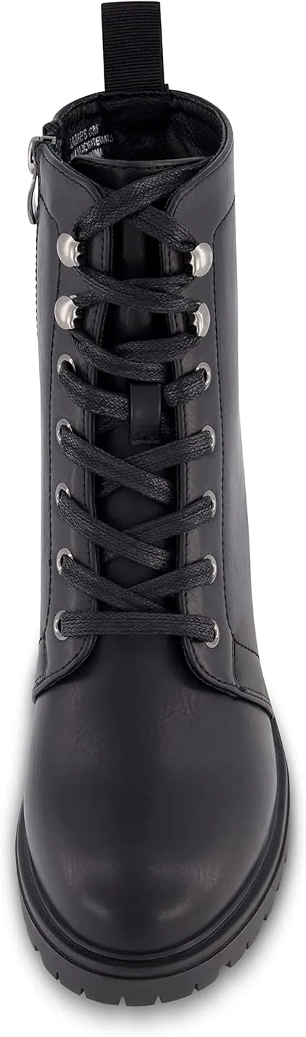 CUSHIONAIRE Women's James lace up boot  Memory Foam, Wide Widths Available