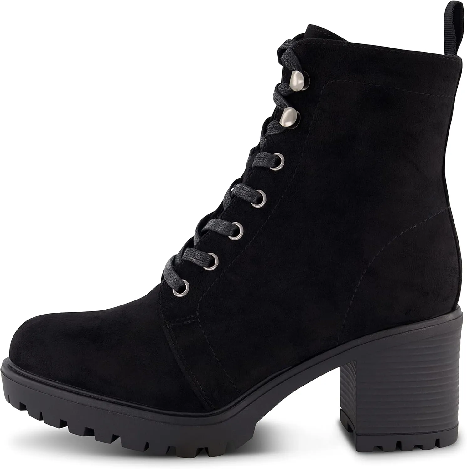 CUSHIONAIRE Women's James lace up boot  Memory Foam, Wide Widths Available