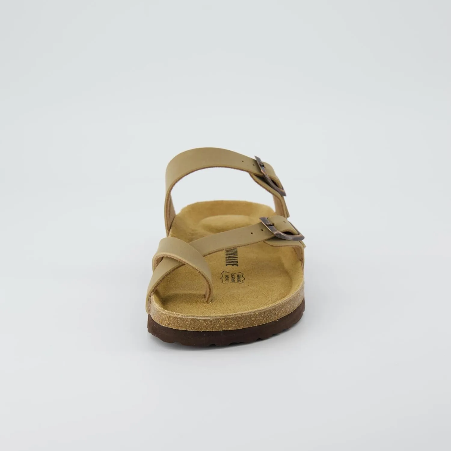 CUSHIONAIRE Women's Luna Cork Footbed Sandal With  Comfort