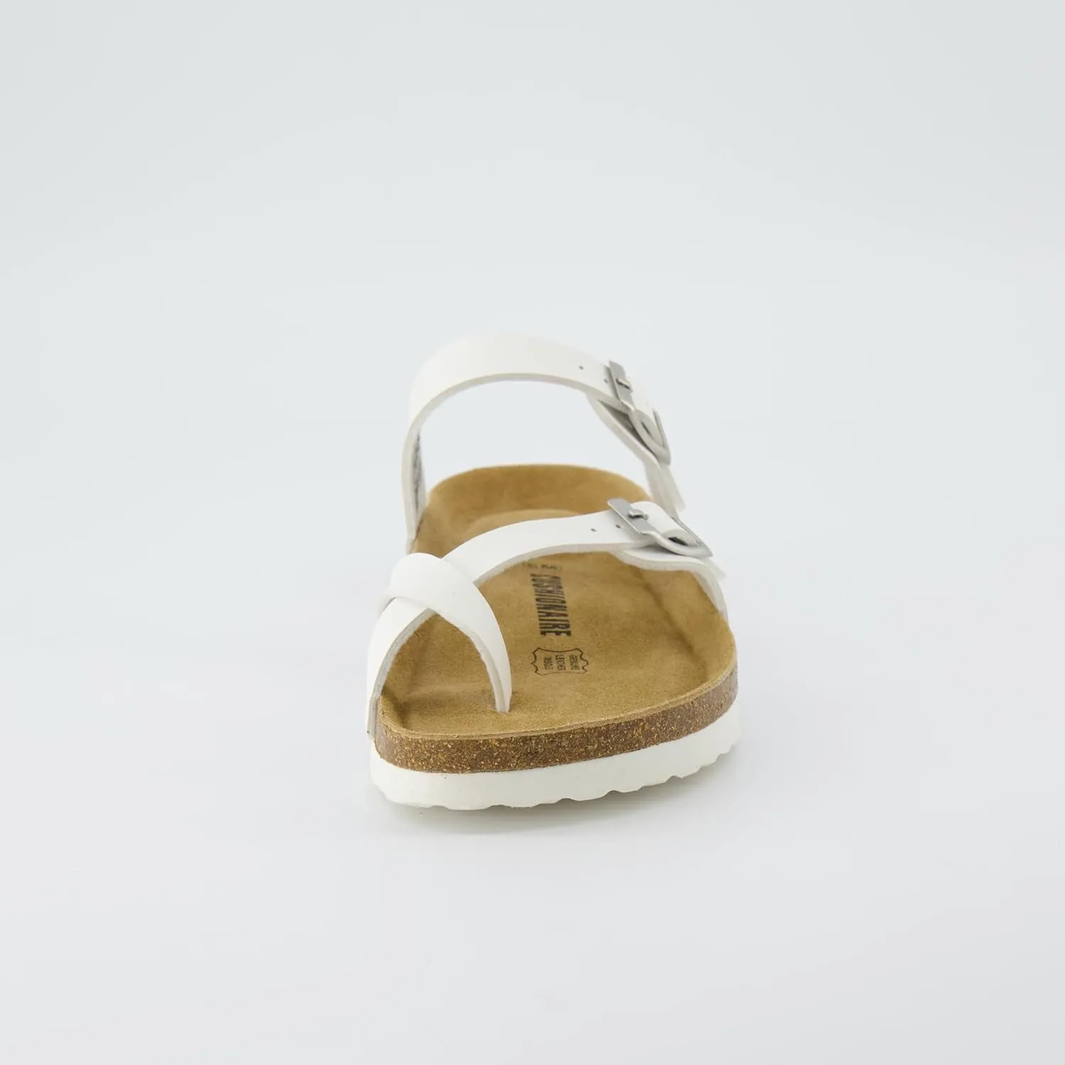 CUSHIONAIRE Women's Luna Cork Footbed Sandal With  Comfort