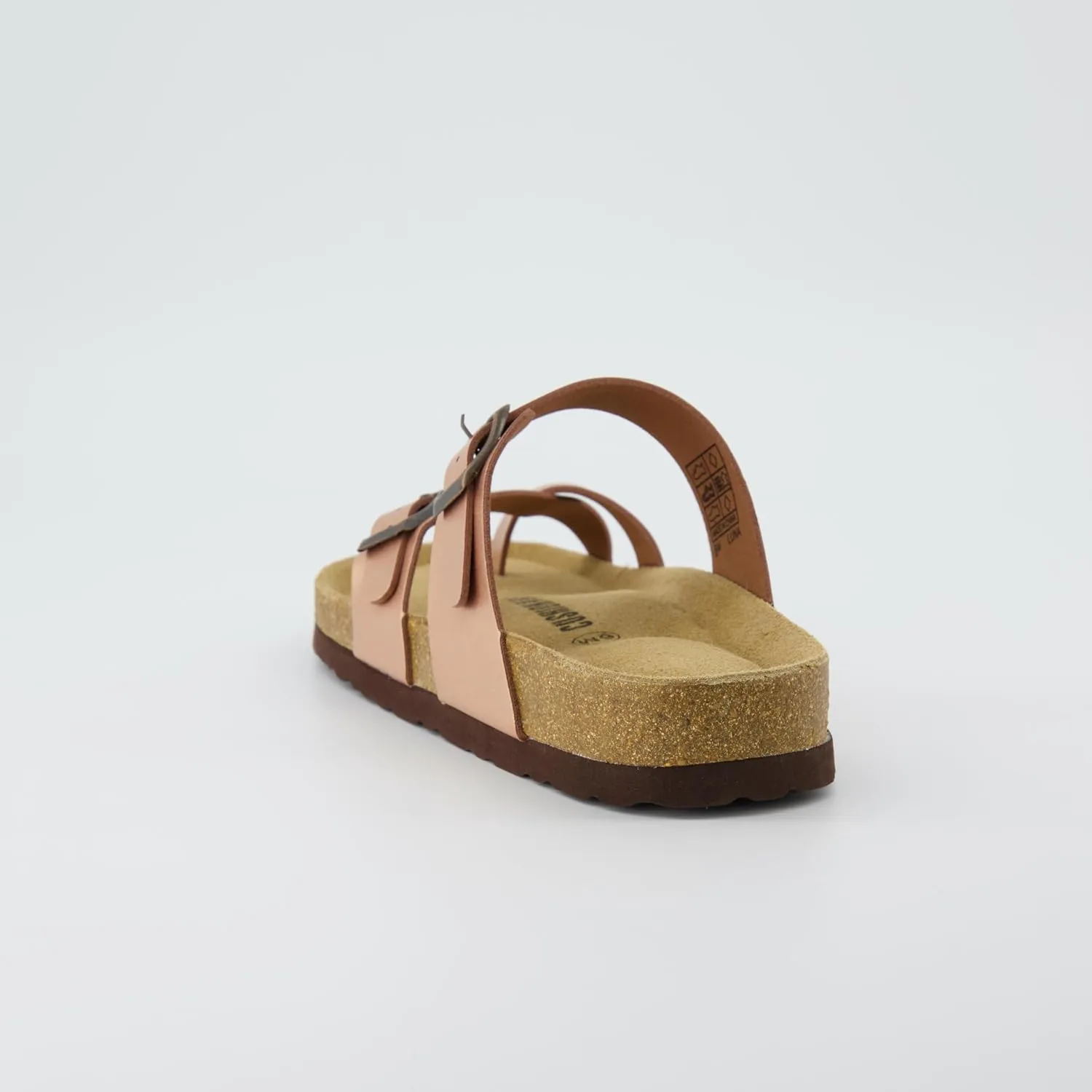 CUSHIONAIRE Women's Luna Cork Footbed Sandal With  Comfort