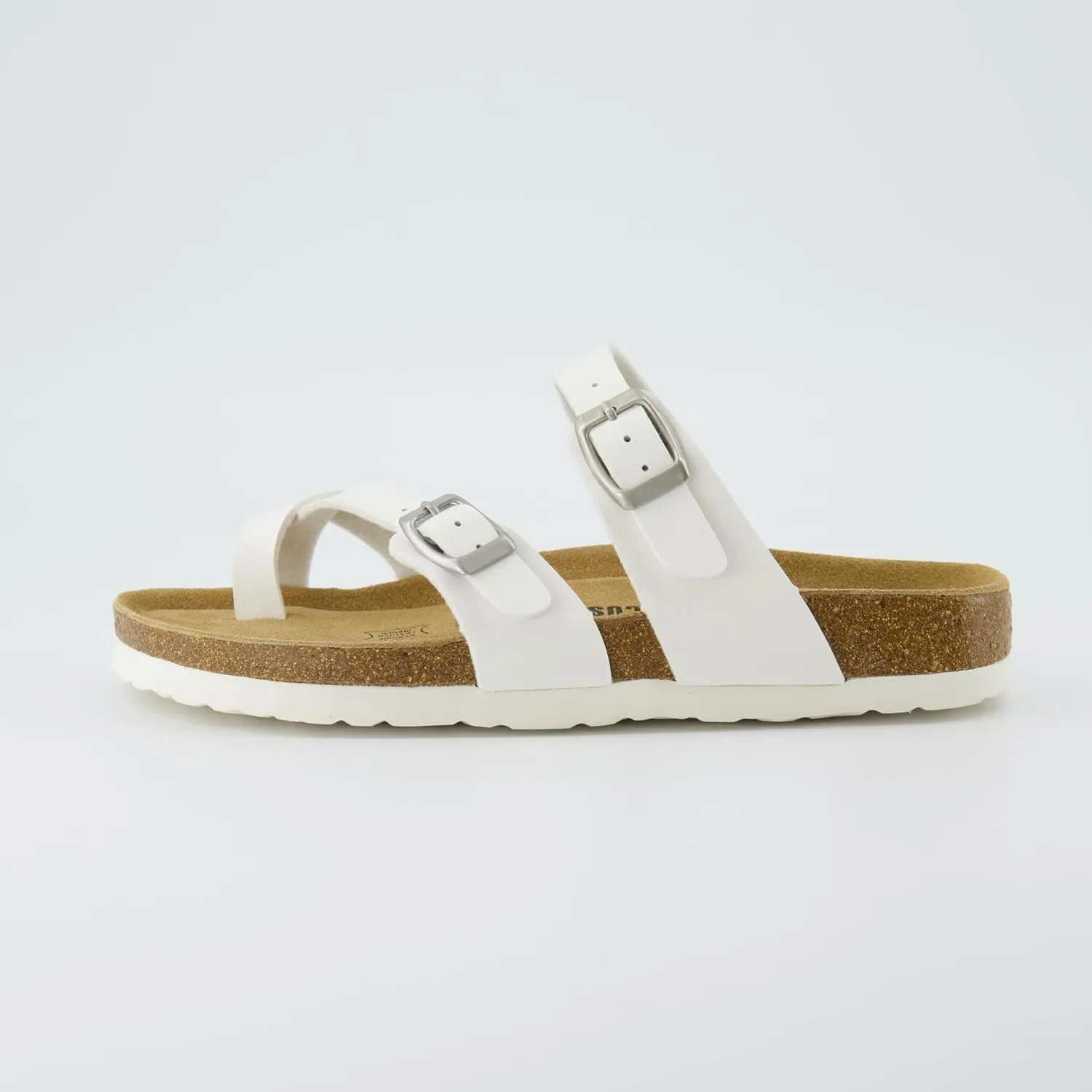 CUSHIONAIRE Women's Luna Cork Footbed Sandal With  Comfort