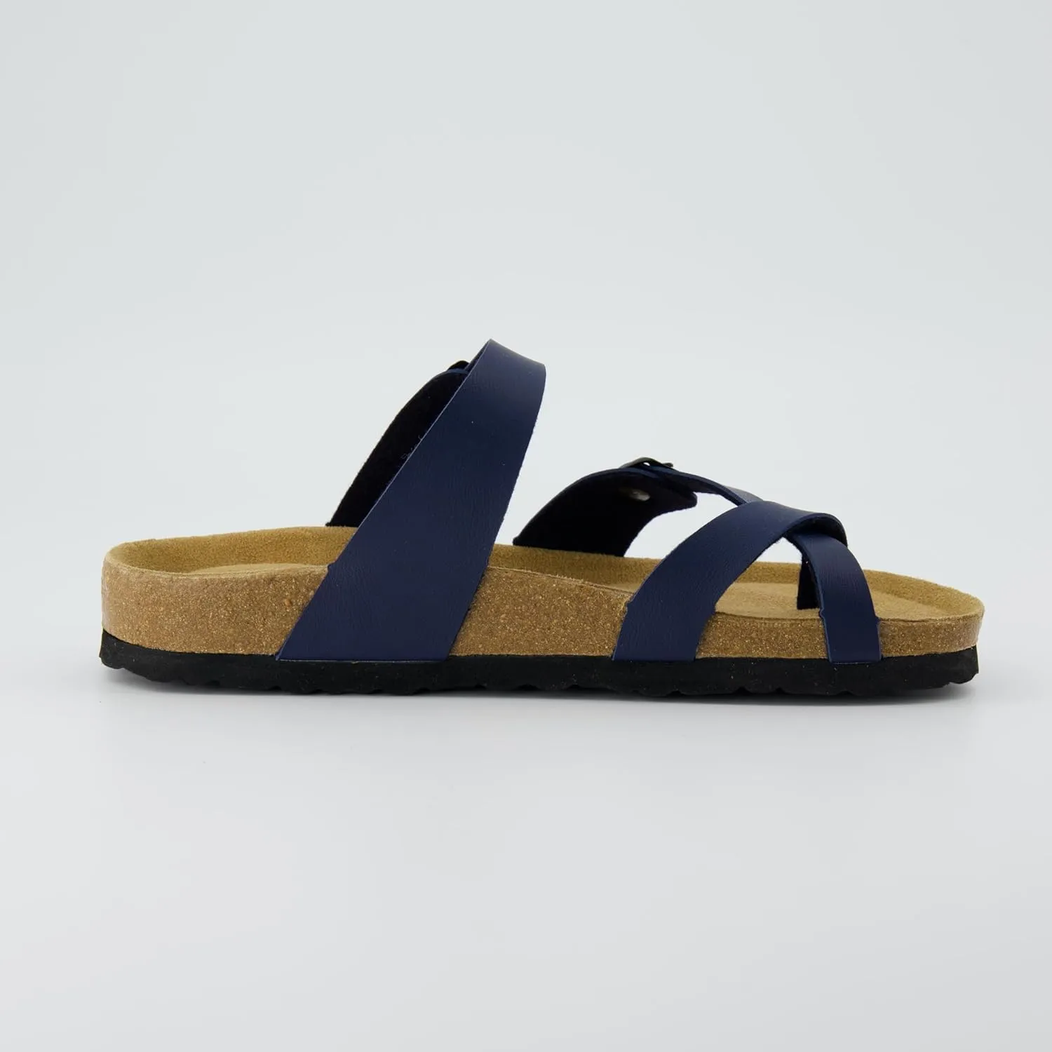 CUSHIONAIRE Women's Luna Cork Footbed Sandal With  Comfort