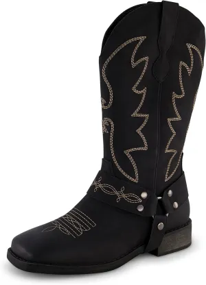 CUSHIONAIRE Women's Mustang Western Boot with  Memory Foam, Wide Widths Available