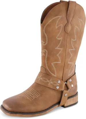 CUSHIONAIRE Women's Mustang Western Boot with  Memory Foam, Wide Widths Available