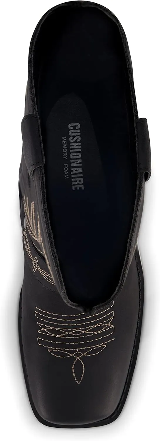 CUSHIONAIRE Women's Mustang Western Boot with  Memory Foam, Wide Widths Available