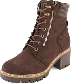 CUSHIONAIRE Women's Ramsey Lace up boot  Memory Foam, Wide Widths Available