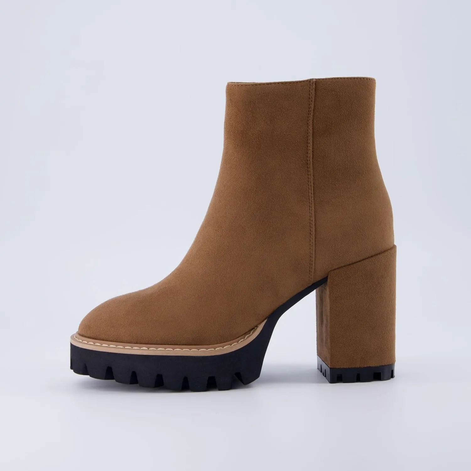 CUSHIONAIRE Women's Ringo platform heel boot  Memory Foam, Wide Widths Available