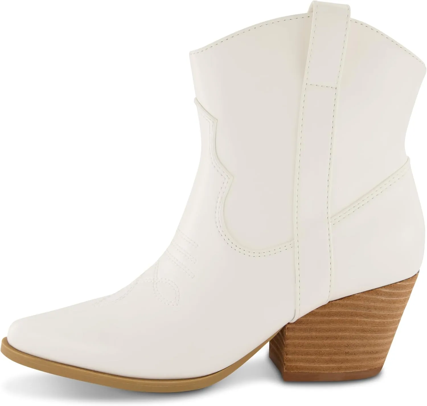 CUSHIONAIRE Women's Rocky Western boot with stitch detailing and Memory Foam padding, Wide Widths Available