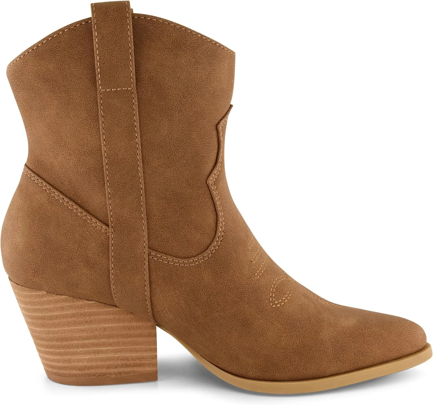 CUSHIONAIRE Women's Rocky Western boot with stitch detailing and Memory Foam padding, Wide Widths Available