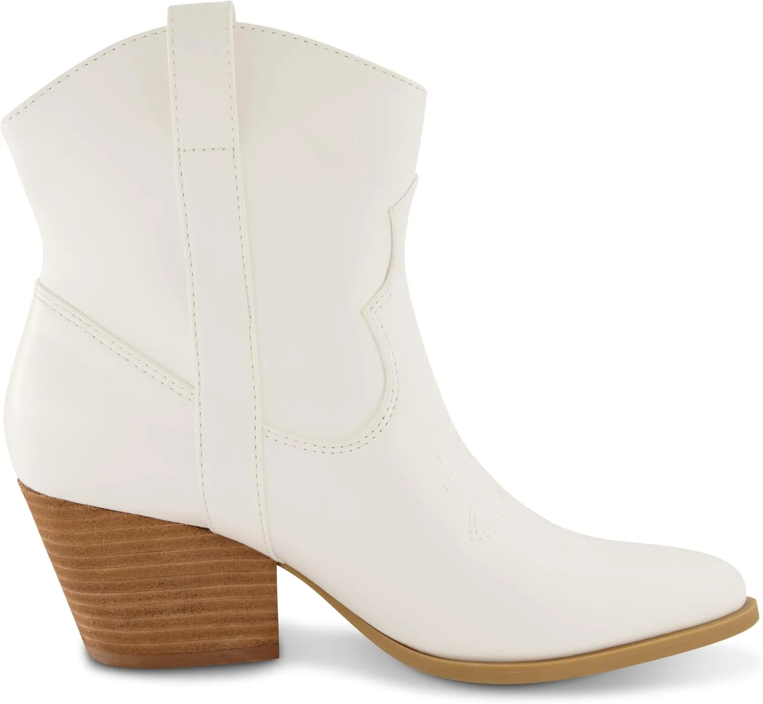 CUSHIONAIRE Women's Rocky Western boot with stitch detailing and Memory Foam padding, Wide Widths Available