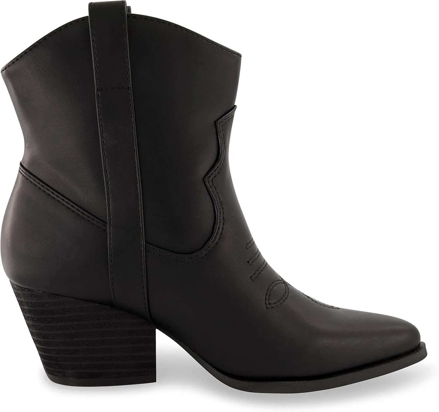 CUSHIONAIRE Women's Rocky Western boot with stitch detailing and Memory Foam padding, Wide Widths Available