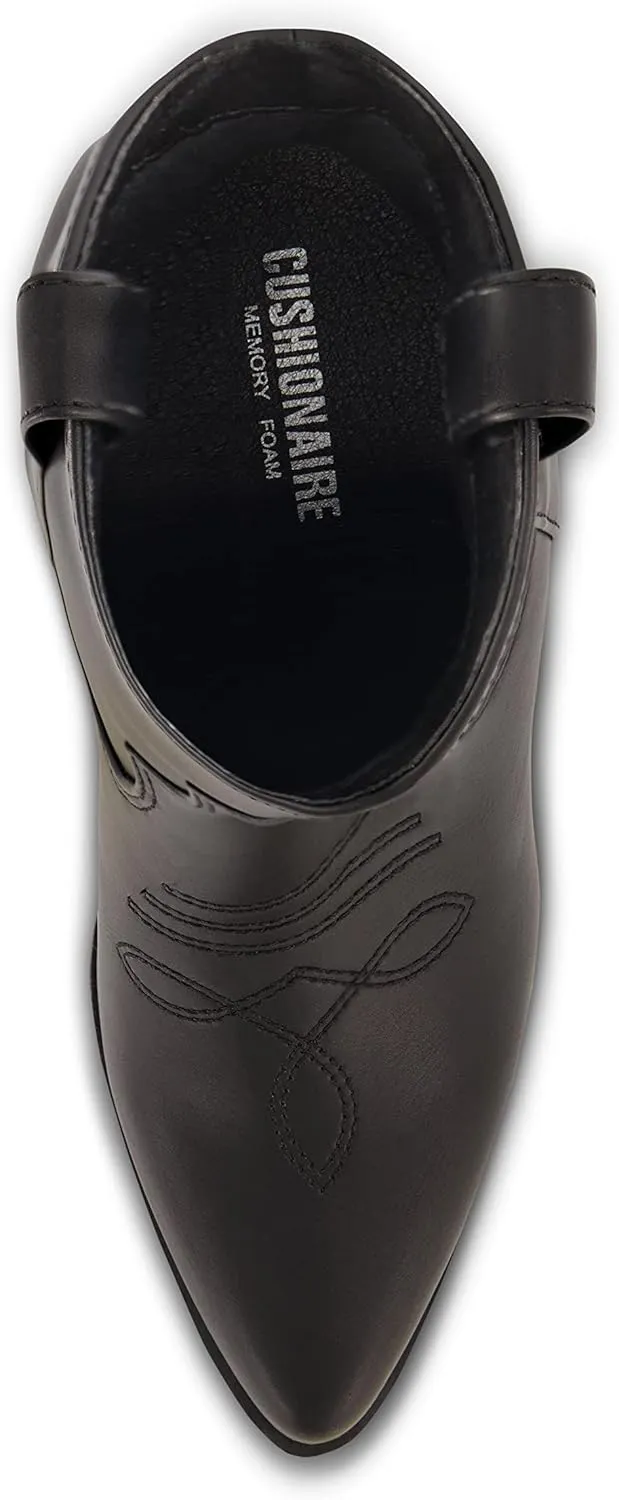 CUSHIONAIRE Women's Rocky Western boot with stitch detailing and Memory Foam padding, Wide Widths Available