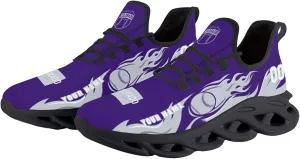 Custom Baseball Flex Control Sneakers Personalized Fan Men's Breathable Name Number Gift Workout Athletic Gym Slip-on Shoes