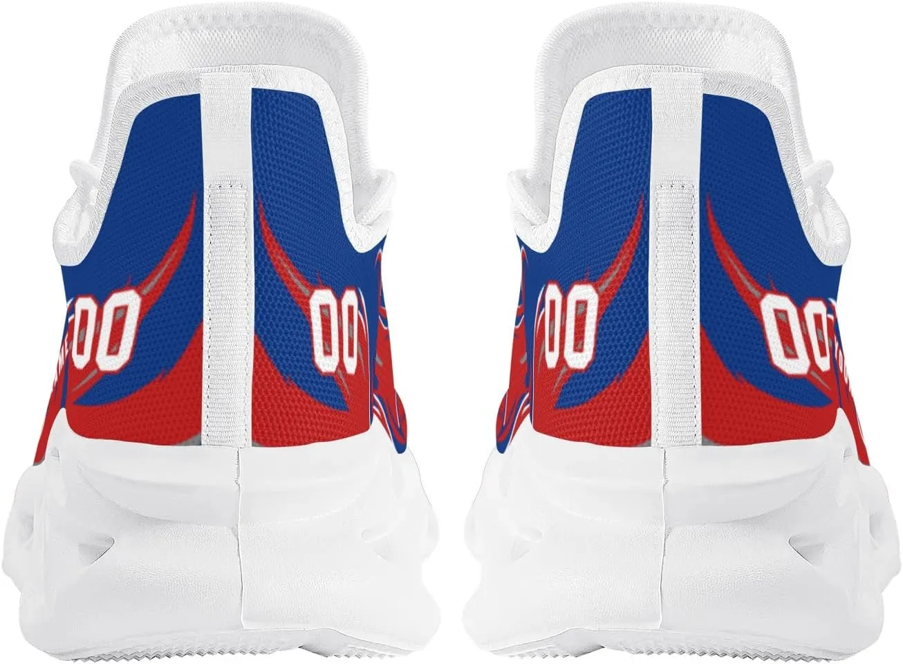 Custom Baseball Flex Control Sneakers Personalized Fan Men's Breathable Name Number Gift Workout Athletic Gym Slip-on Shoes