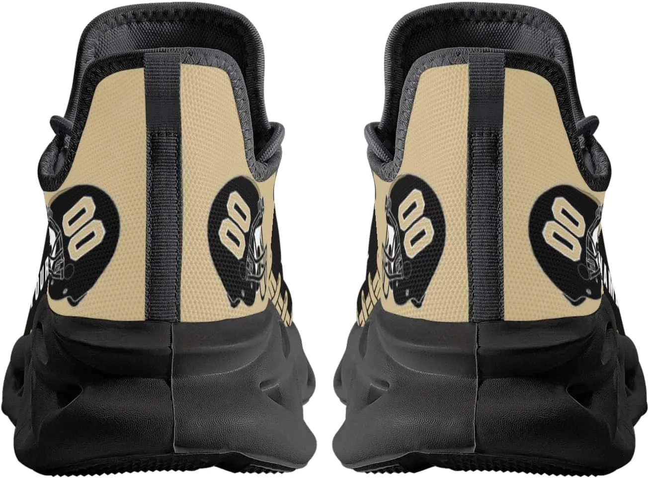 Custom Football Flex Control Sneakers Personalized Fans Men's Breathable Name Number Gifts Workout Athletic Gym Slip-on Shoes