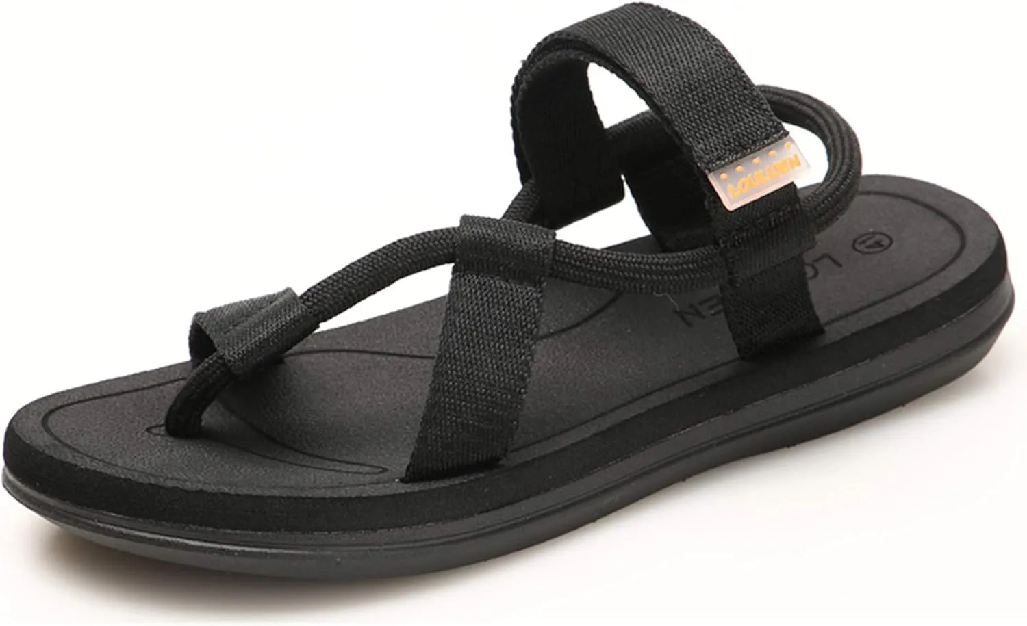 CYian Mens Sandals Slippers Rubber Flip Flops for Men Shoes with Fashion Eastic Strap Free Adjustment Indoor Outdoor